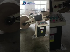 Steam type single facer electric mill roll stand with a spiral knife cross cutting machine