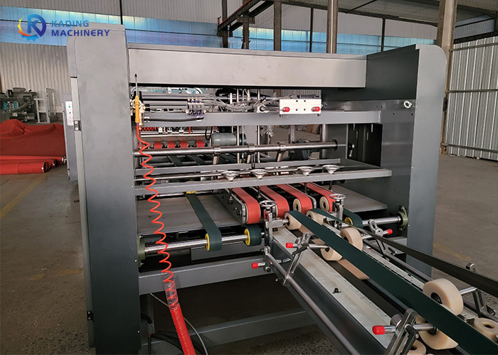 1050 nails/minute Automatic Folder Gluer Stitcher Machine For Corrugated Gluing And Carton Stitching