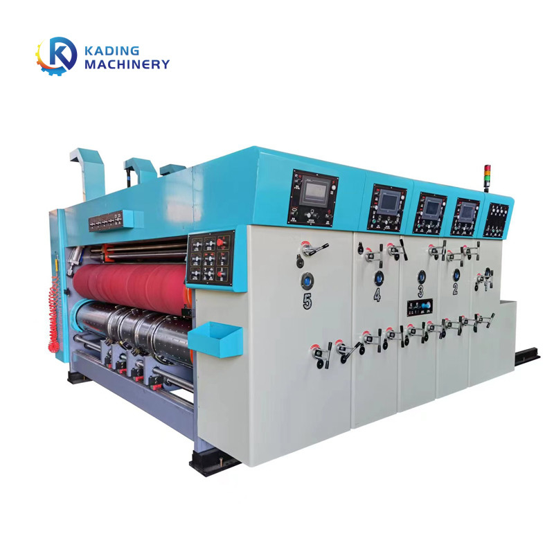 Water Ink Carton Printing Machine With Die Cutting Slotting Machine For Corrugated Cardboard