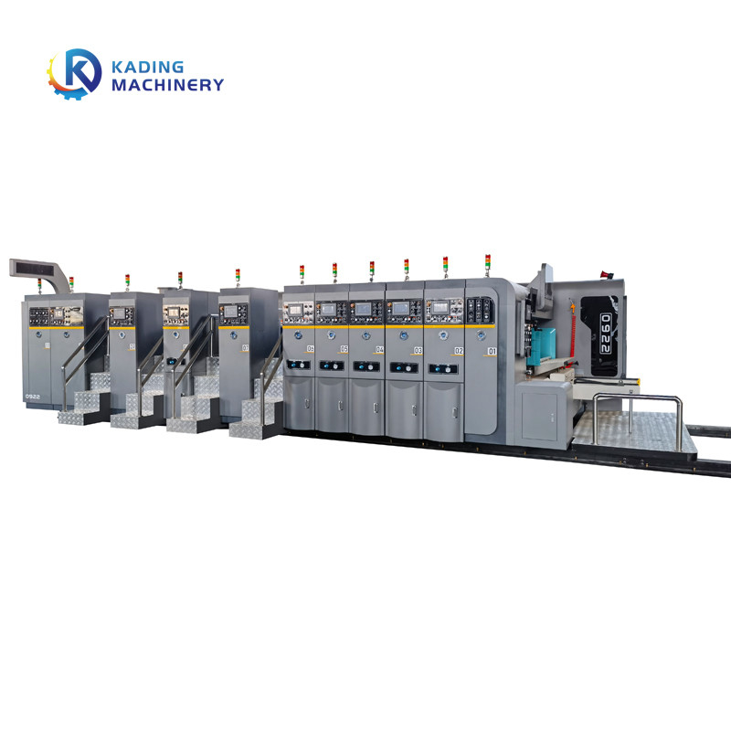 CE Leading Edge Carton Printing Machine For Corrugated Carton Box With Automatic Feeding