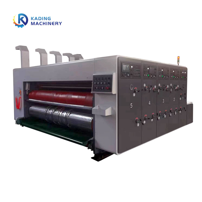 Full Automatic Leading Edge Carton Printing Machine For Corrugated Box With Automatic Feeding