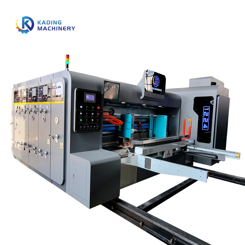 120-250pcs/Min Full Automatic Carton Printing Machine With Key Free Connection And  Ceramic Anilox Roller