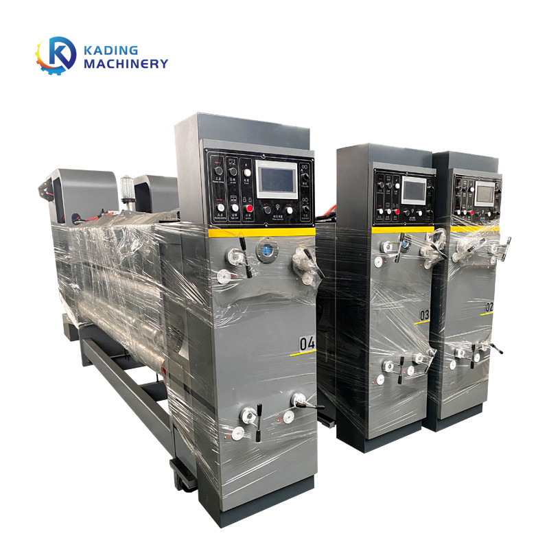 Front Edge Feeding Corrugated Box Printing Machine With Slotter Die Cutter