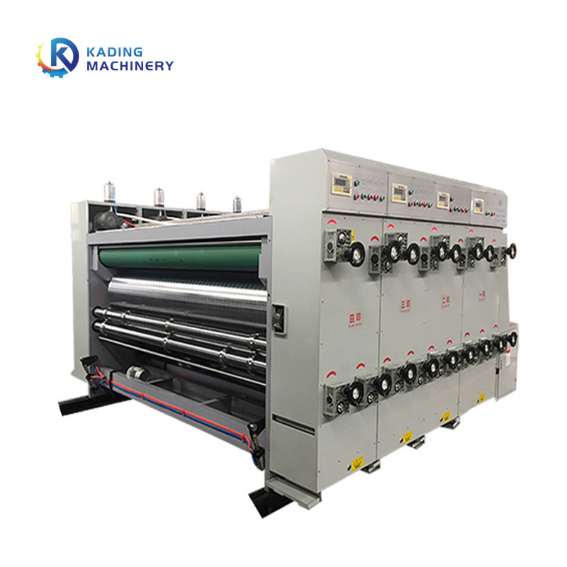 1-6 Colors Flexo Printing Machine For Corrugated Carton With Phase Adjustment Structure And Ink Supply System