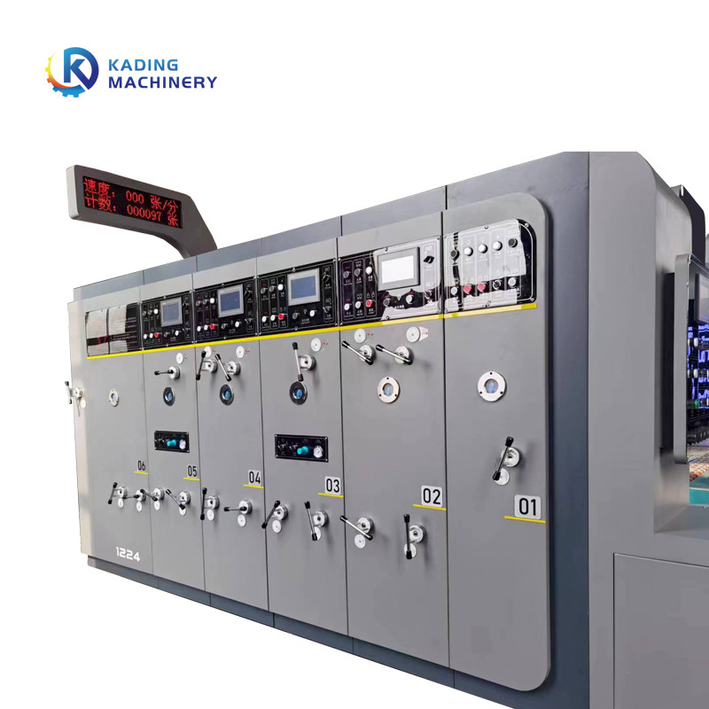Fully Automatic Carton Printing Machine For Corrugated Paperboard And PLC Control