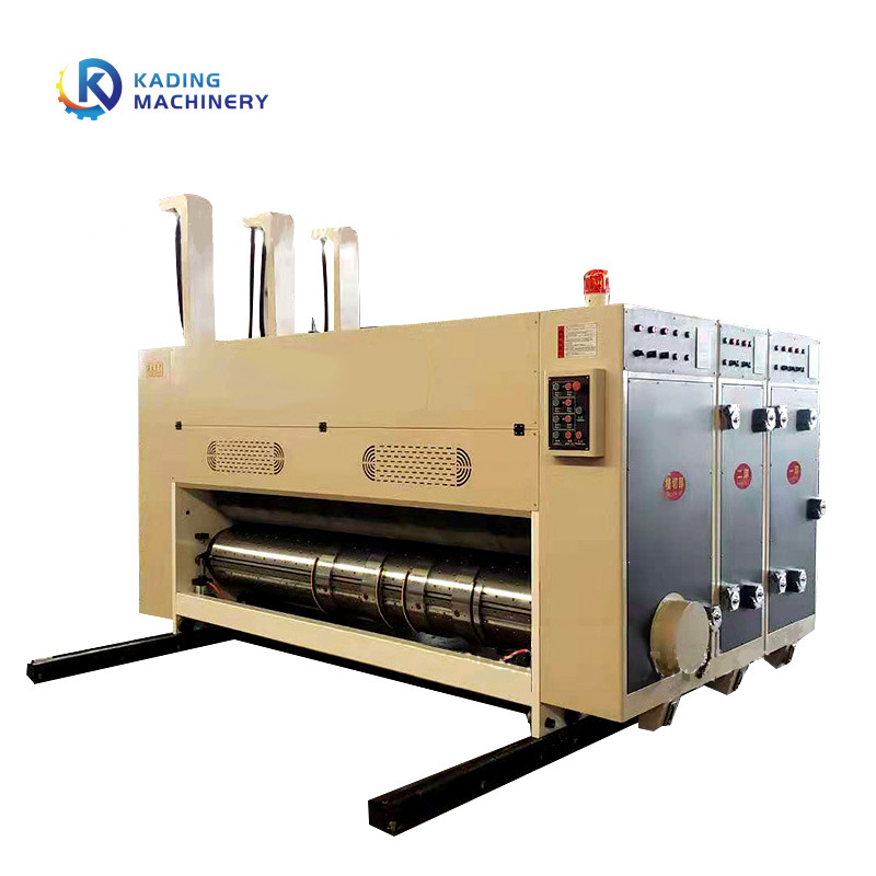Chain Feeding Carton Printing Machine With Printing Slotting Die Cutting For Corrugated Box
