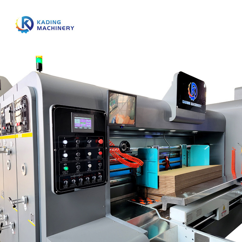120-250pcs/Min Full Automatic Carton Printing Machine With Key Free Connection And  Ceramic Anilox Roller