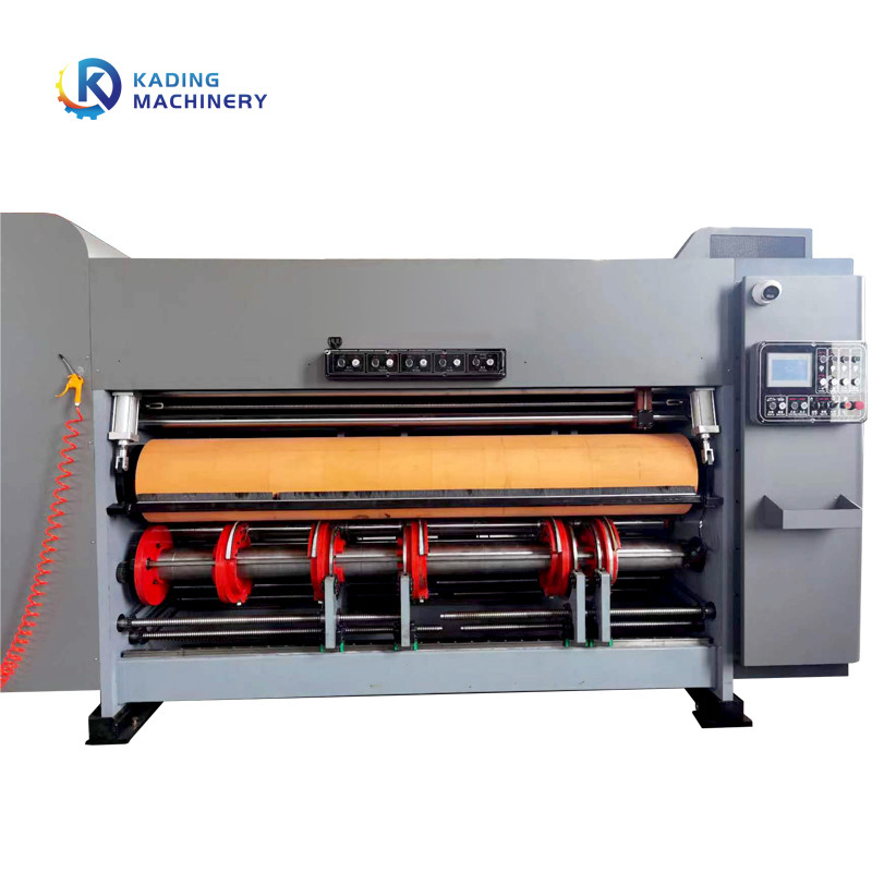 Slotting Knife Carton Box Die Cutting Machine With Mechanical Fixing Phase And Rising Cutting Wheel