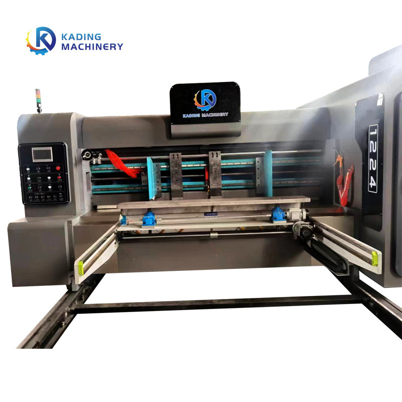 Semi Automatic Rotary Die Cutting Machine For Corrugated Boxes With Flexo Printing Machine