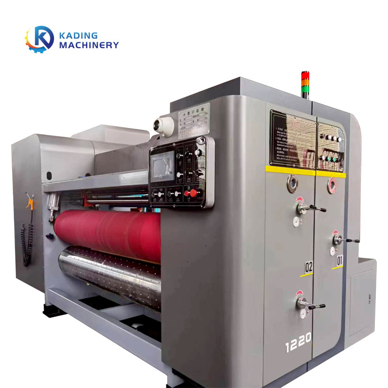 Fully Automatic Carton Box Die Cutting Machine Equipped With Emergency Stop Device And Electrical Adjusted Anvil Cushion