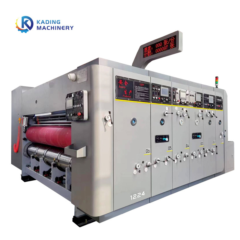 Auto Paper Feeding Die Cutting Machine Cardboard With Vibrating Stacker For Irregular Box