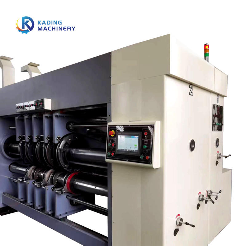 Semi Automatic Rotary Die Cutting Machine For Corrugated Boxes With Flexo Printing Machine