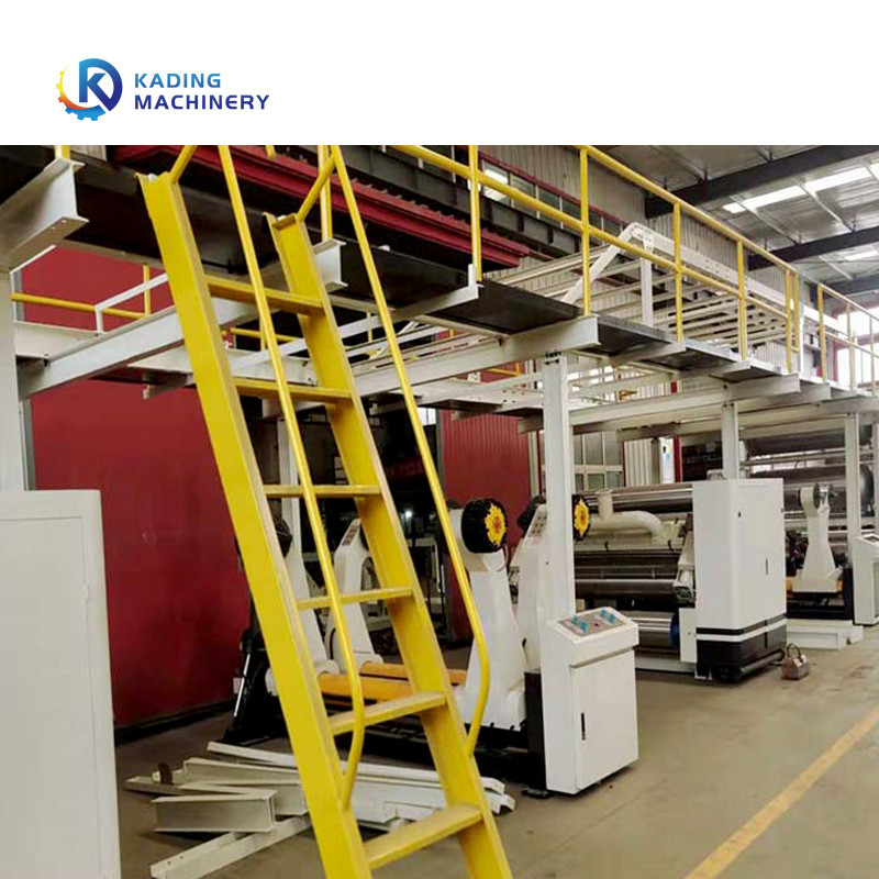 Electric Corrugated Automatic Plant For 5 Ply Cardboard With Gantry Stacking