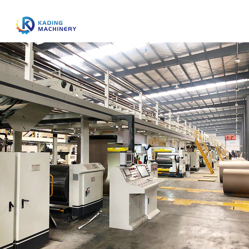 Full Automatic Corrugation Line With Double Facer Machine And Slitter Scorer