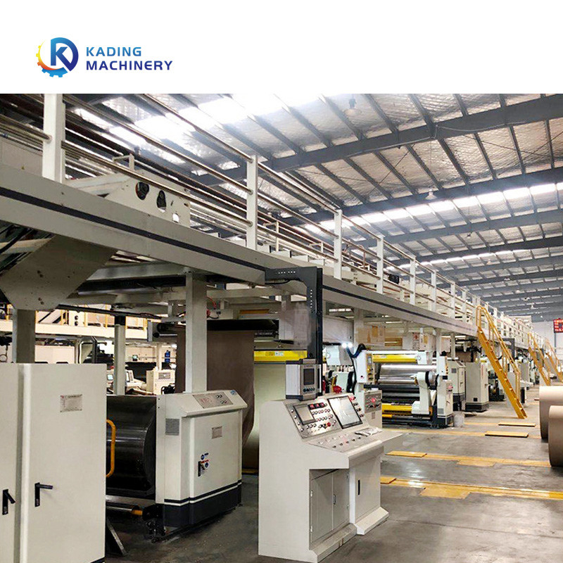 Automatic Corrugation Line For Corrugated Board With Hydraulic Reel Roll Stand