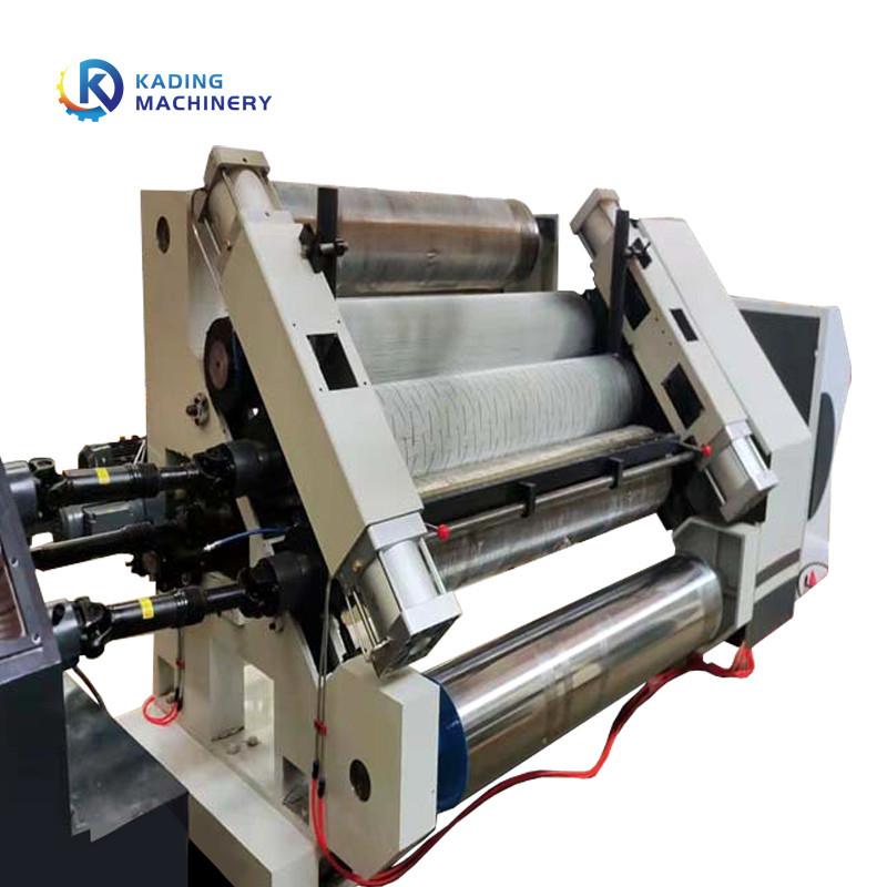 High Speed Corrugated Board Making Machine With Conveyor Bridge And Gluing Machine