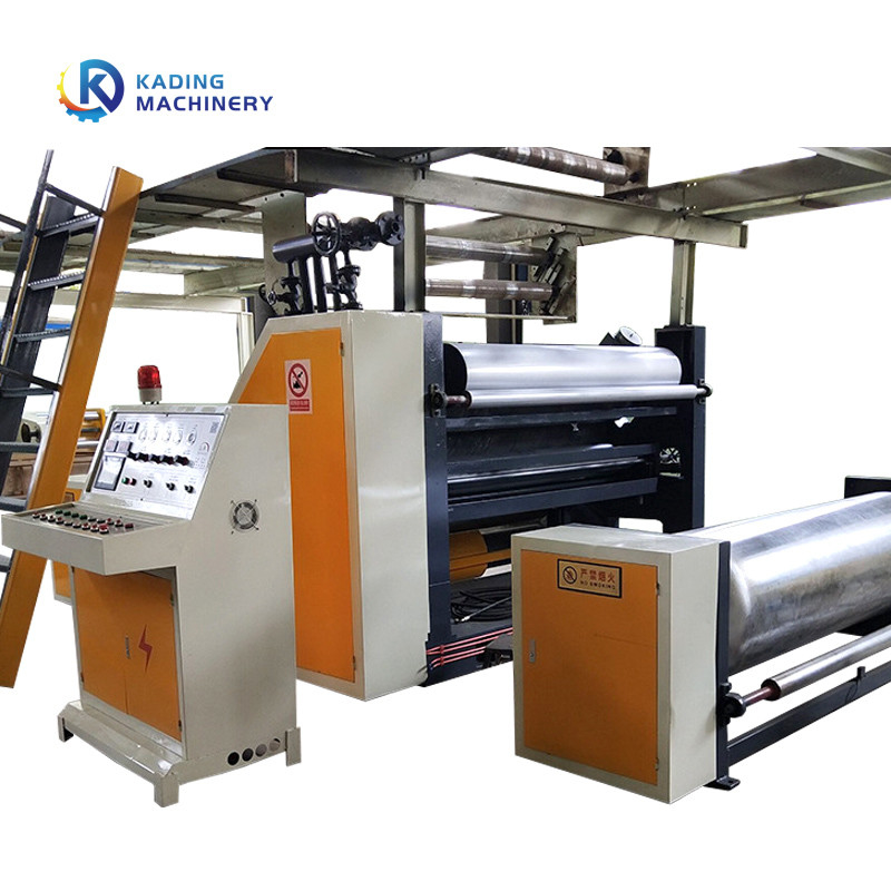 Touch Screen Display Corrugation Line With Electric Aeration Pump And Belt Drive Type Gantry Stacker