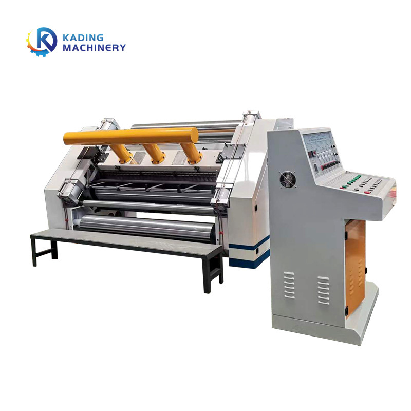 Corrugated Steam Heating Fingerless Single Facer Machine 1400mm Width Corrugated Paper