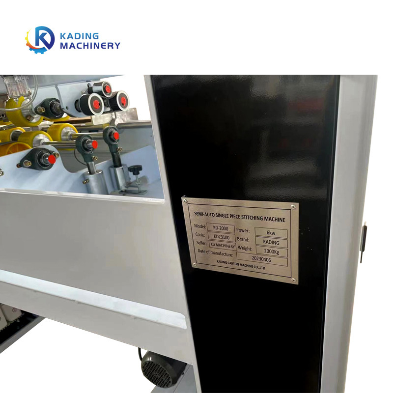 Single Piece 99 Sheets/Min Semi Automatic Stitching Machine For Corrugated Boxes