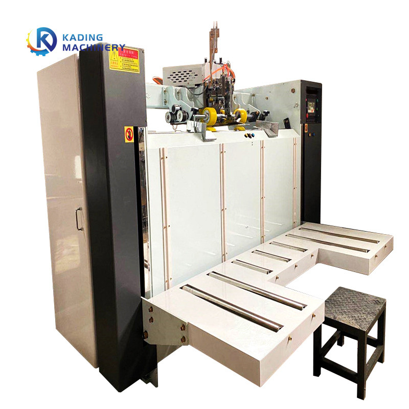 Making Double Piece Cartons Carton Stitcher With Automatically Counts Stacker For Carton Making