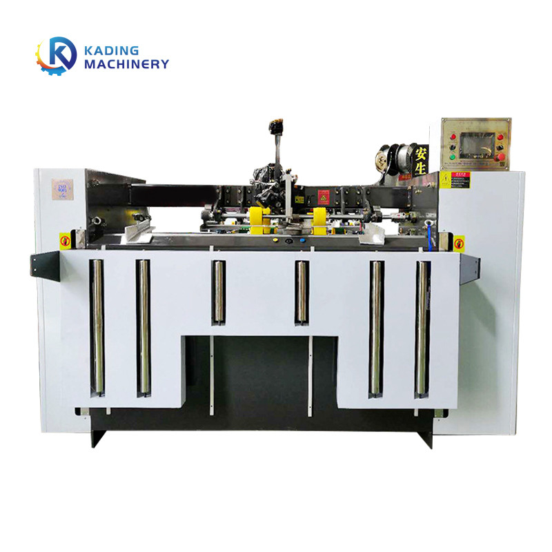 Single Piece Cartons Corrugated Box Stitching Machine With Computer Screen For Case Maker