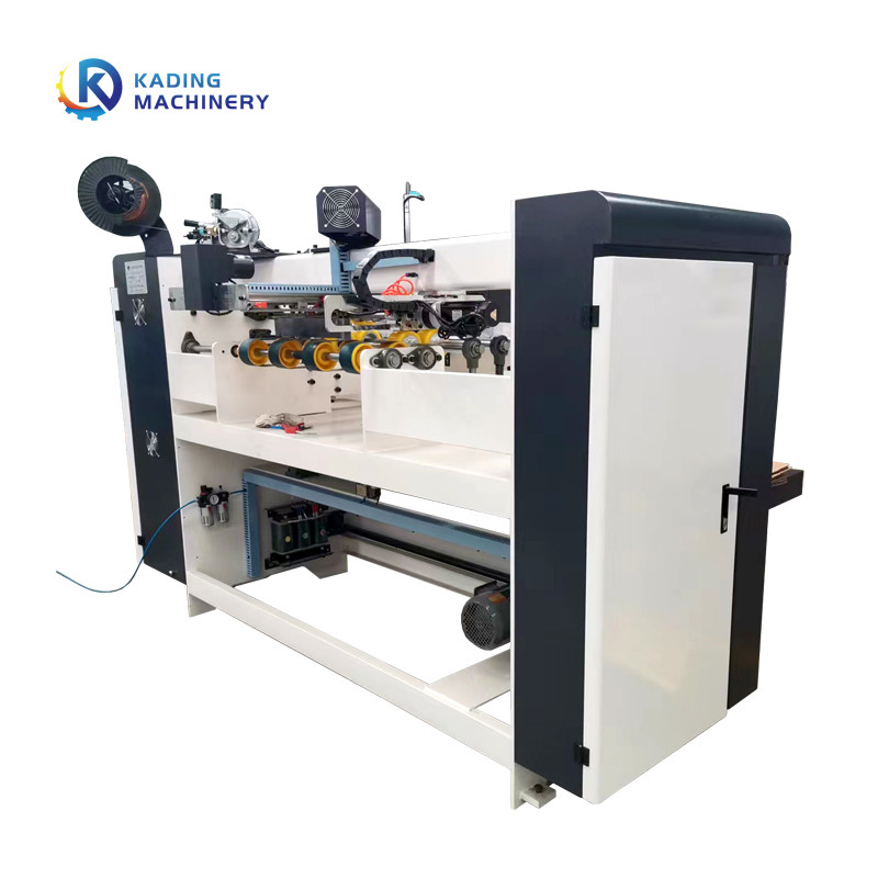 Single Piece Corrugated Box Stitching Machine With PLC Computerized Control Of Manual Feeding
