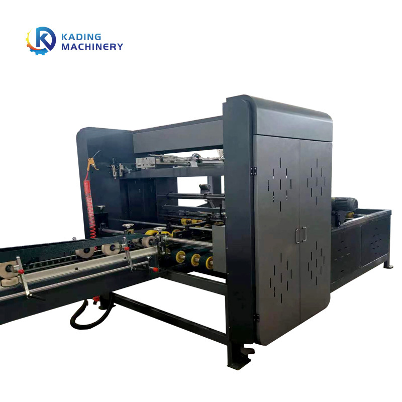 1050 Nails/Minute Auto Folder Gluer Machine With Vacuum Suction Feeding For Irregular Carton Boxes