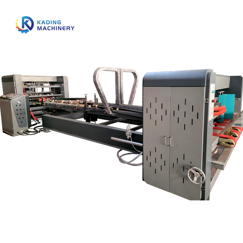 1050 Nails/Minute Auto Folder Gluer Machine With Vacuum Suction Feeding For Irregular Carton Boxes