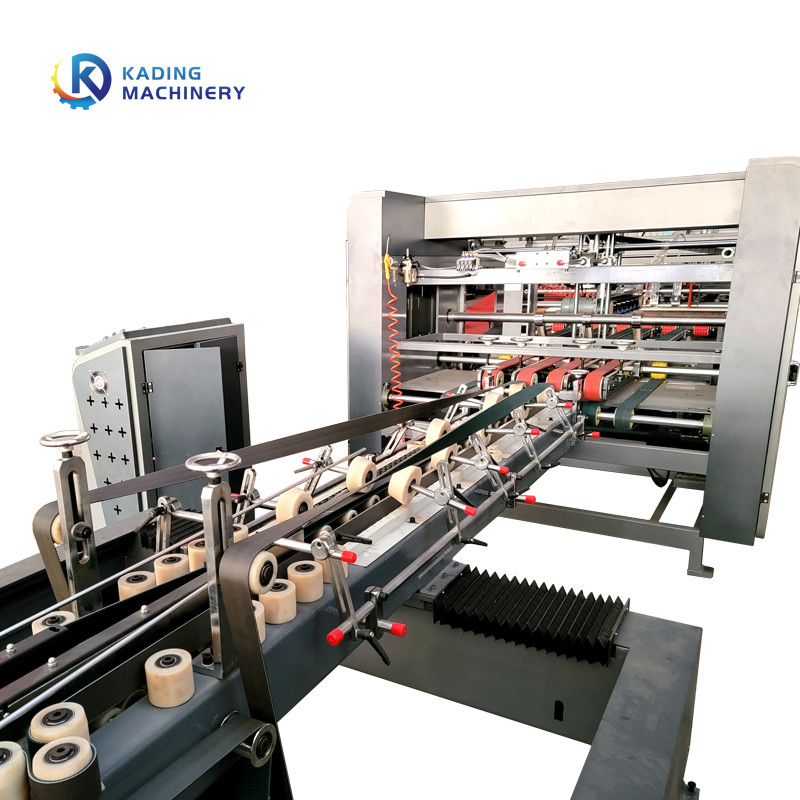 Full Automatic Folding Gluing Machine With Auto Counting Function For Pasting Gluing Case