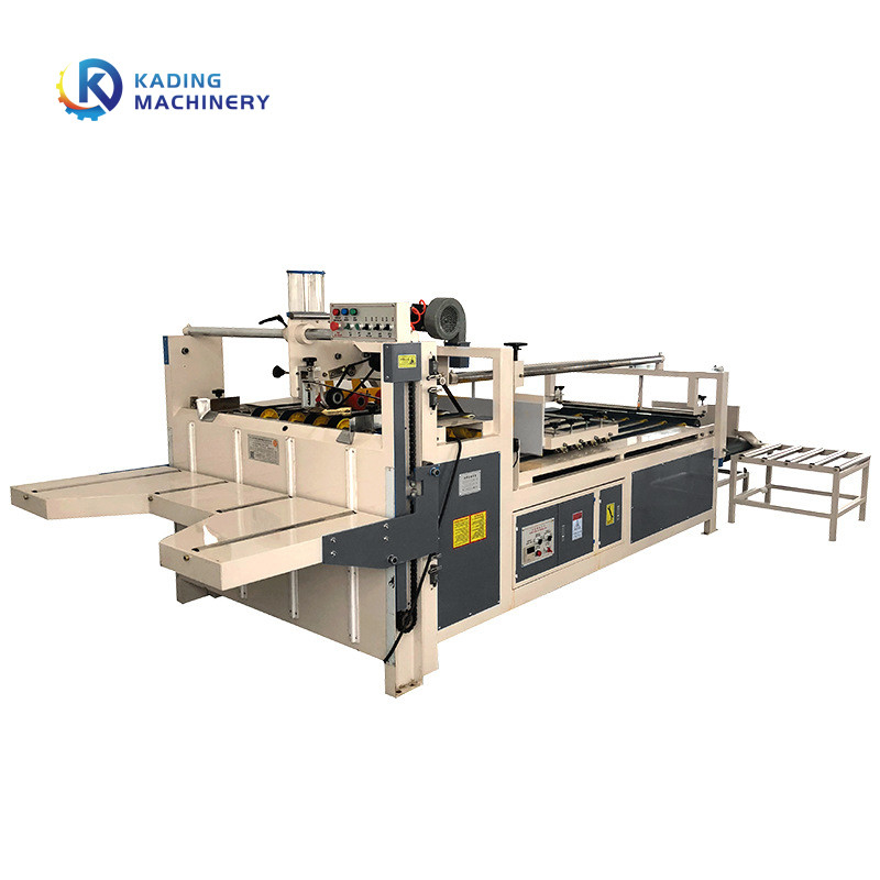 60pcs/Min Semi Automatic Folder Gluer Machine For Corrugated Cardboard