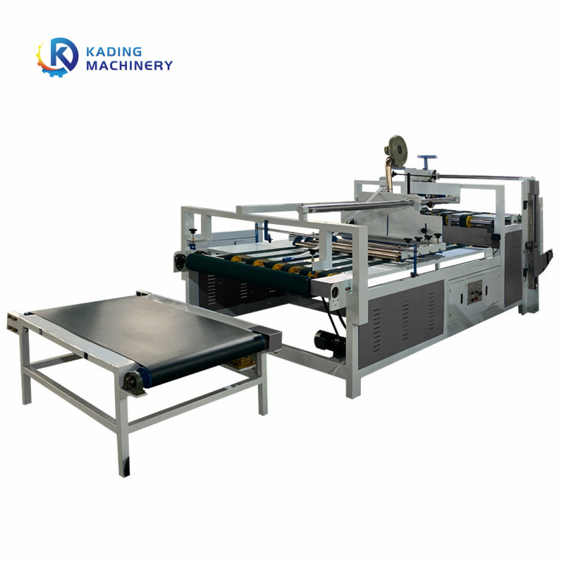 Semi Auto Corrugated Box Folder Gluer For 2600mm 2800mm Carton Box With Manual Feeding