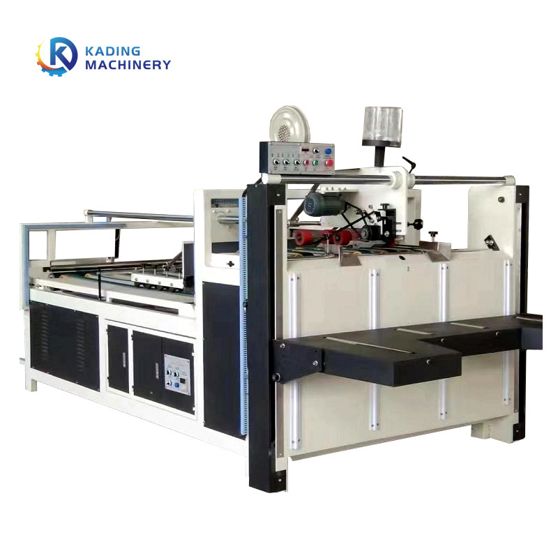 60pcs/Min Corrugated Folder Gluer Machine Semi Automatic For Corrugated Cardboard Box