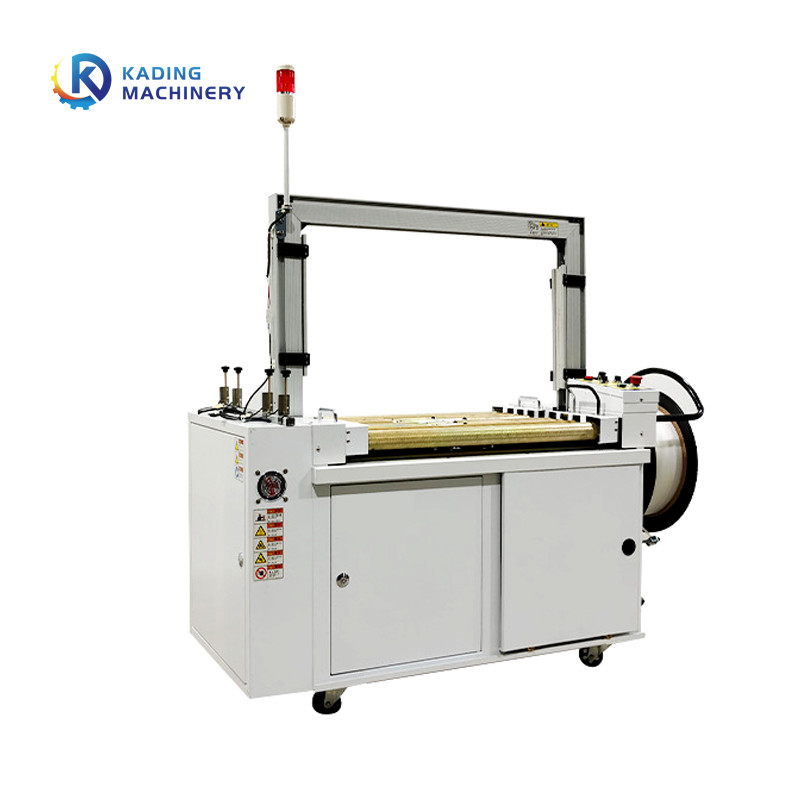Semi Auto Carton Box Strapping Machine For 1200mm 1400mm Corrugated Sheet Of PP Strapping