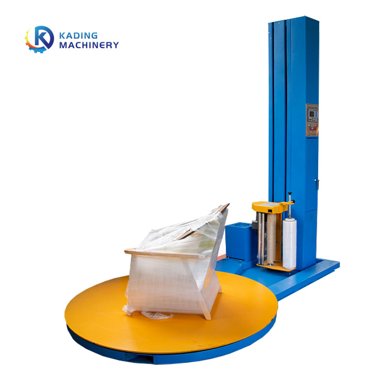 20-40pcs/hour Semi Auto Stretch Wrap Machine For Corrugated Box Packing 2200mm Diameter
