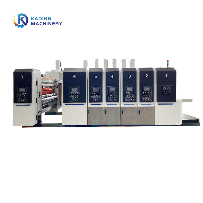 Servo Motor Feeding Carton Printing Machine For Corrugating Carton Boxes