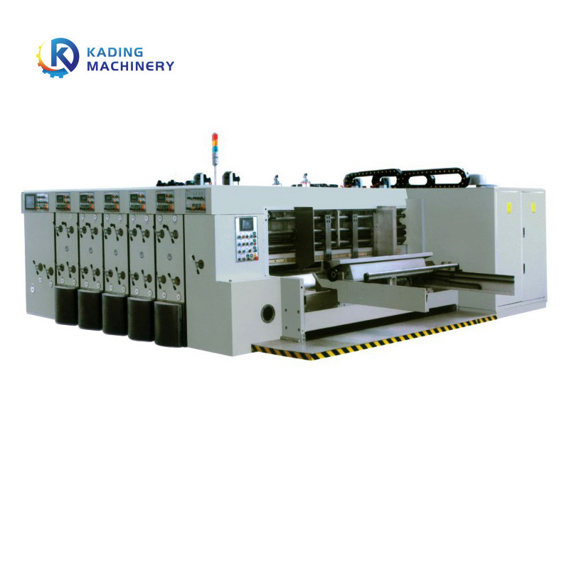 High Speed Lead Edge Feeding Corrugated Box Printing Machine With Multi Color Printing