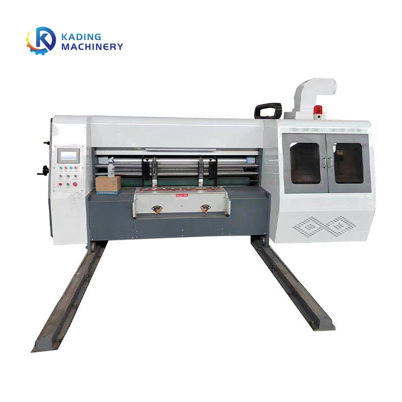 Auto Feeding Corrugated Box Printing Machine Slotter Die Cutter With Vibration Stacker
