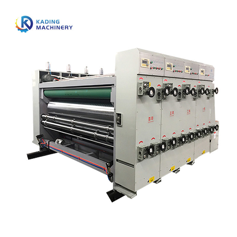 4 / 5 / 6 Colors Corrugated Box Flexo Printing Machine With Slotting Die Cutting Machine
