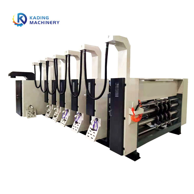 Flexographic 4 Colors Corrugated Flexo Printing Machine Of High Speed