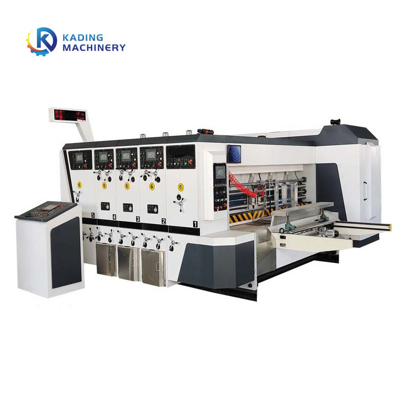 Multi Color Flexo Printing Machine For Corrugated Carton With PLC Touch Screen