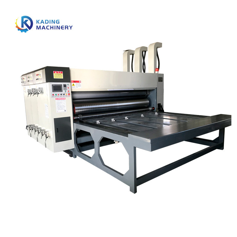 Semi Auto Chain Feeding Carton Box Printing Machine For Corrugated Box