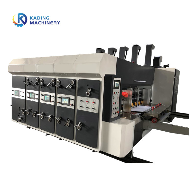 Metal Anilox Roller Corrugated Box Printing Machine For Cardboard Carton Container