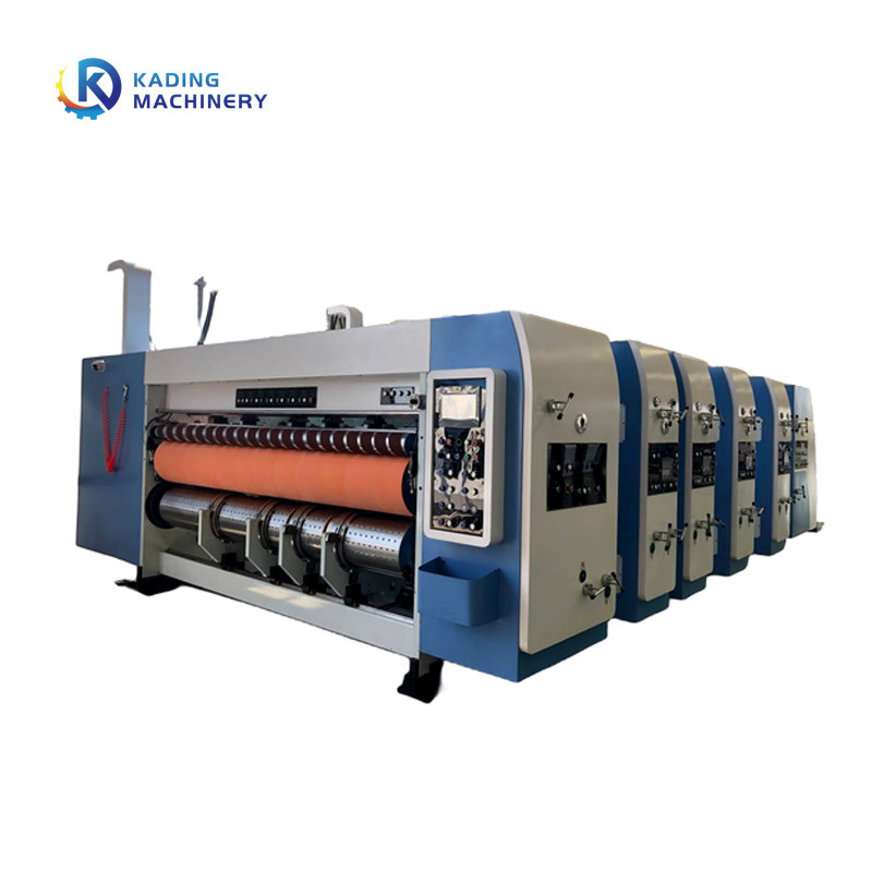 4 / 5 / 6 Colors Corrugated Box Flexo Printing Machine With Slotting Die Cutting Machine