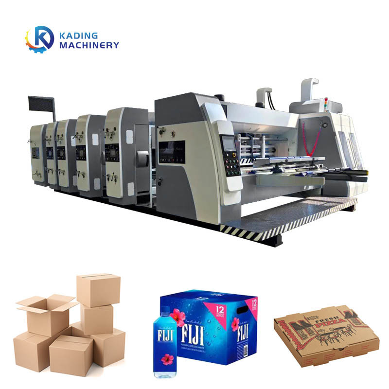 4 / 5 / 6 Colors Corrugated Box Flexo Printing Machine With Slotting Die Cutting Machine