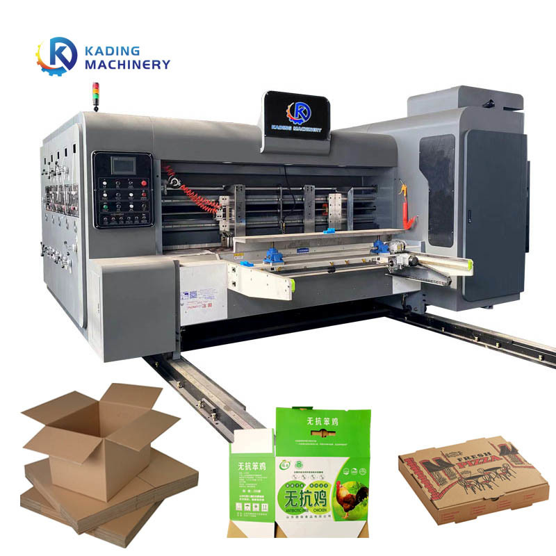 Metal Anilox Roller Corrugated Box Printing Machine For Cardboard Carton Container
