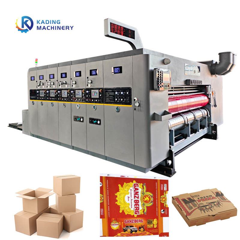 Flexo Corrugated Box Printing Machine Of 200pcs / Min Working Speed