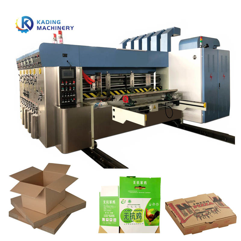 High Speed Carton Printing Machine For Corrugated Cardboard With Wasting Device