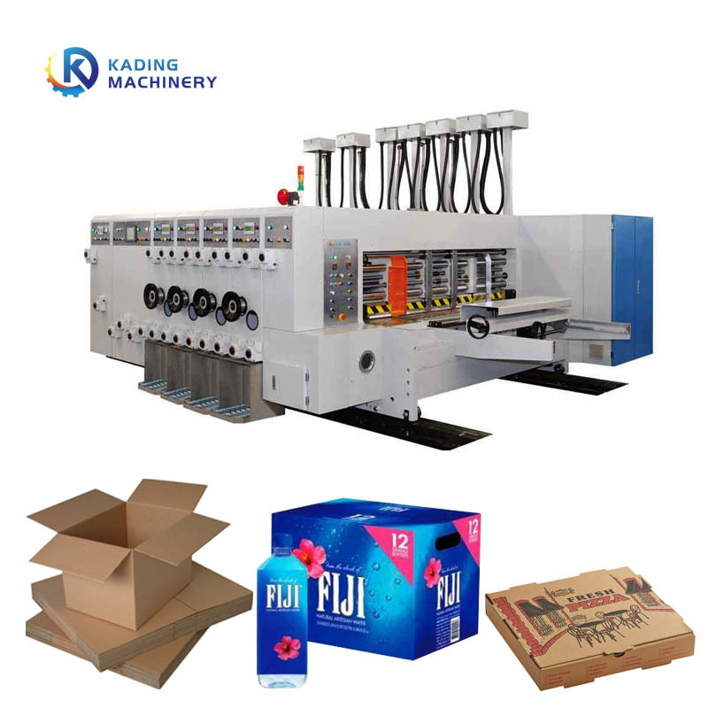 High Speed Lead Edge Feeding Corrugated Box Printing Machine With Multi Color Printing