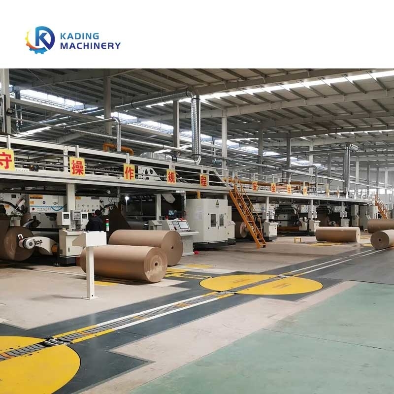1800mm Corrugated Paperboard Production Line With Gantry Stacker For 3 / 5 / 7 Ply Board