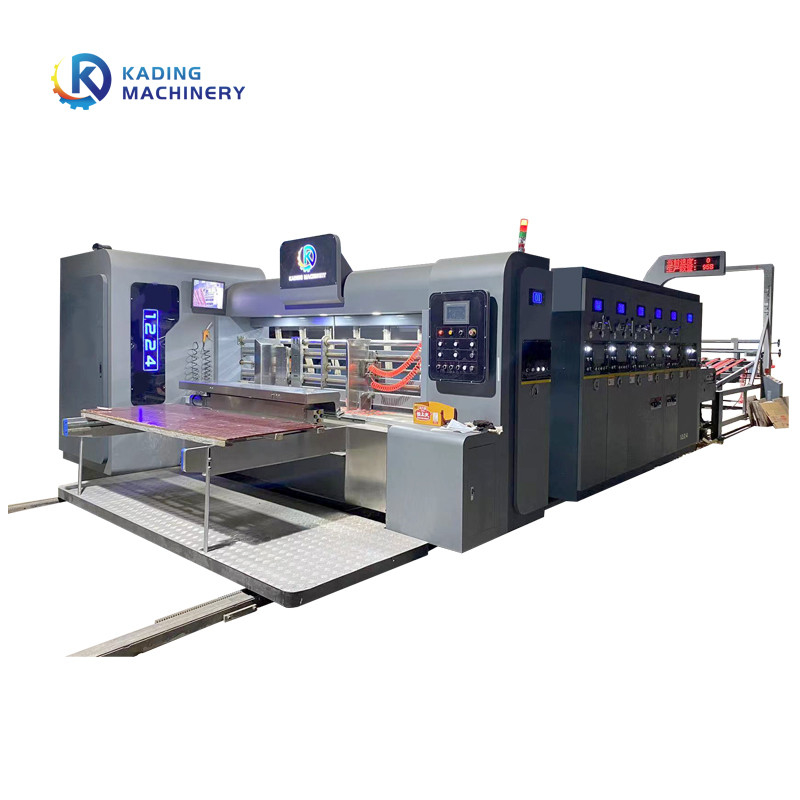 Automatic Corrugated Box Printing Machine For Slotting Die Cutting Pizza Boxes